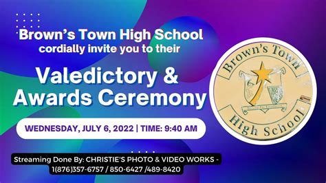 Browns Town High School Valedictory And Awards Ceremony Youtube