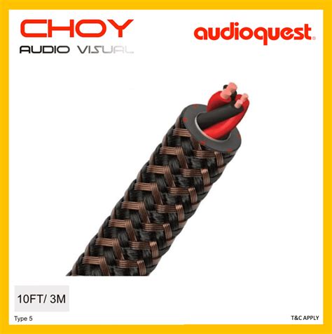 Audioquest Type 5 Speaker Cable (10ft/ 3 Meter) - Choy Audio Visual