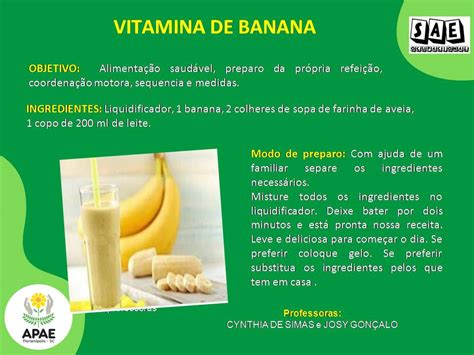 Receita Da Vitamina De Banana Librain