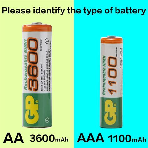 Gp ถ่านชาร์จ Aa 3000 Mah Nimh Rechargeable Battery 4 ก้อนaaa 1100mah