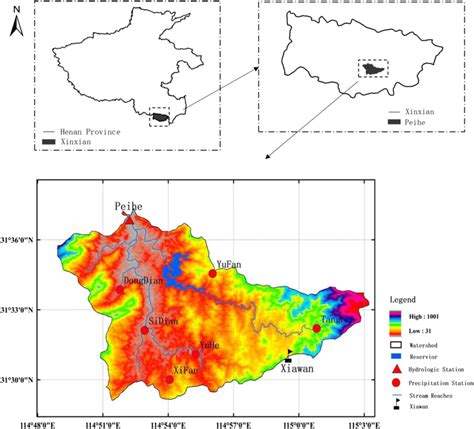 Schematic Diagram Of The Location Of The Peihe Watershed And Its Water