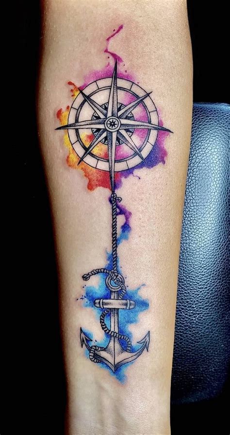 20+ Unique Compass Rose Tattoo Ideas