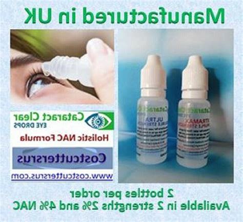 Cataract eye drops 2% N.A.C. Very effective. For