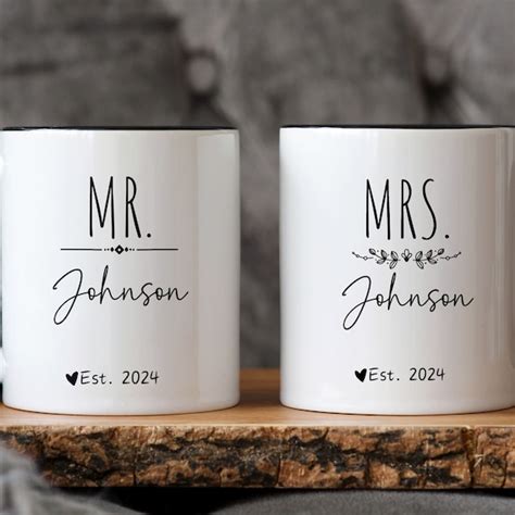 Mr And Mrs Coffee Mugs Etsy