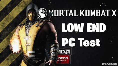 MORTAL KOMBAT X Low End Test AMD A6 Radeon R4 Graphics YouTube