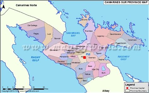 Camarines Sur Map Map Of Camarines Sur Province Philippines