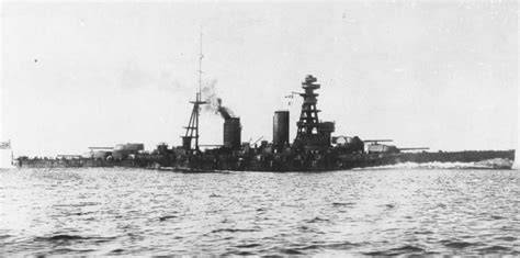 Photo Battleship Mutsu Underway 1921 World War II Database