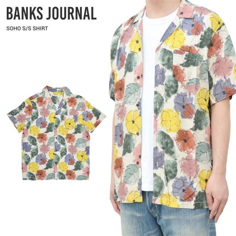 BANKS JOURNAL バンクス ジャーナル シャツ SOHO S S SHIRT 半袖 カジュアルシャツ メンズ S XL