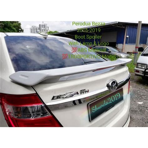 Perodua Bezza 2016 2019 Boot Spoiler TRDSPORTIVO Abs Material