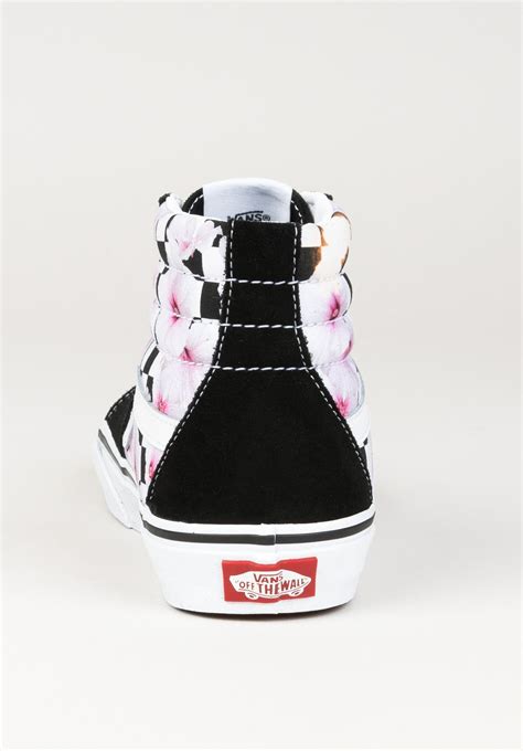 Sk8 Hi Vans Womens Shoes In Hibiscuscheckblack For Women Titus