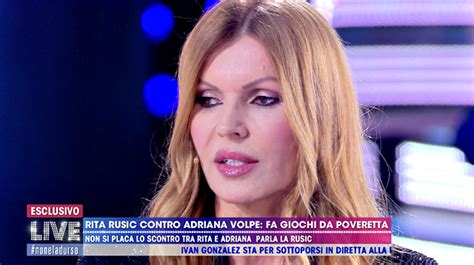 Rita Rusic Contro Adriana Volpe Non Lavora Pi Per Lei Questo Gf Vip