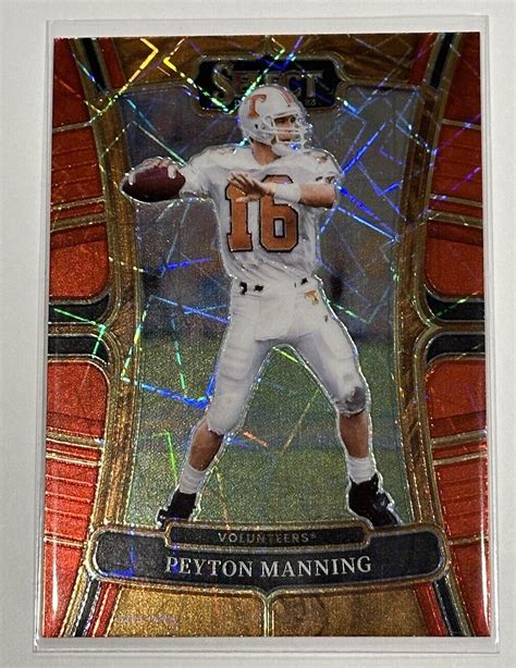 Panini Select Draft Picks Peyton Manning Red Lazer Ebay