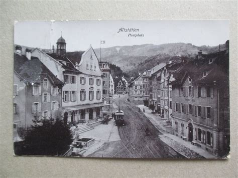 AK Altstätten Postplatz mit Tram Strassenbahn Kaufen auf Ricardo