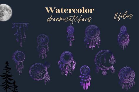 Watercolor Dreamcatchers Collection Graphic By Aneta Design Creative