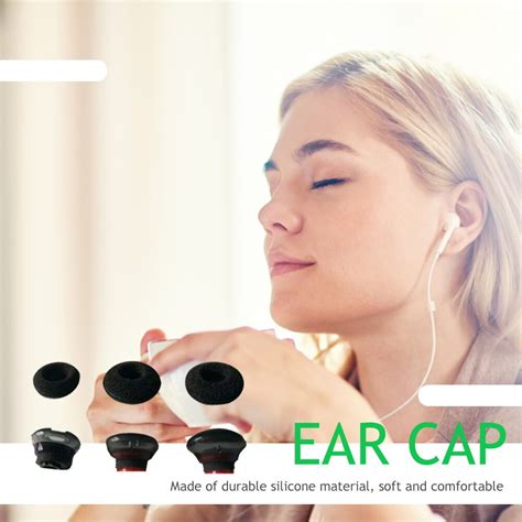 6pcs Replacement Memory Foam Earplug Ear Tips Earmuffs Silicone In Ear