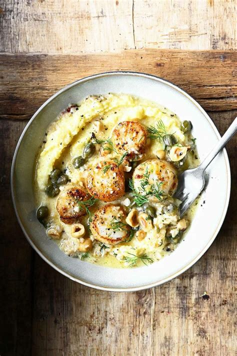 Lemon Garlic Scallops With Polenta Recipe On Food52