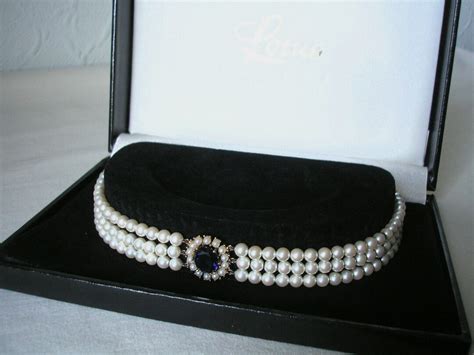 LOTUS Pearl Choker In Original Box Lotus Royale Pearls Vintage Pearl