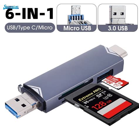 6 Em 1 Atualizado Tipo C Para USB Micro OTG Adaptador De Transmissão De