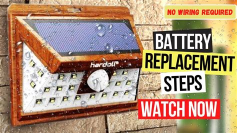 Solar Lights Outdoor Home 24 Led Lamp Battery Replacement Steps I Hardoll Youtube