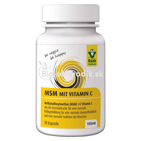 MSM powder with vitamin C 90kps RAAB VITAL | herbal-bio.com