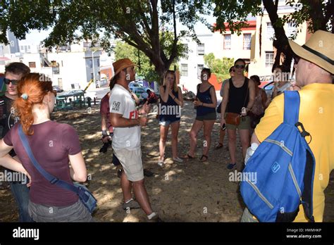 Free walking tour, Bo Kaap, Cape Town, South Africa Stock Photo - Alamy