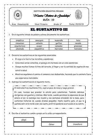 Sustantivos Iii Pdf