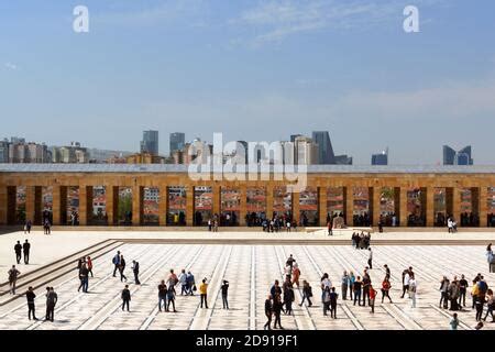 Anitkabir Mausoleum Von Mustafa Kemal Ataturk In Ankara Turkiye