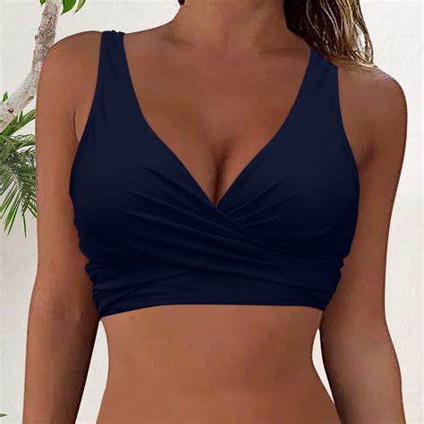 Idall Bikini Sets For Women Bathing Suit Bikini Top Wrap Look Bralette Swimwear Sports Bikini