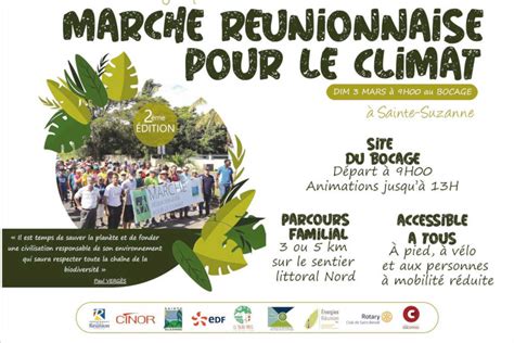 Programme De La Marche R Unionnaise Pour Le Climat