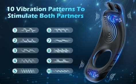 Amazon Vibrating Cock Ring Penis Ring Vibrator With 10 Vibration Patterns Adult Sex Toy
