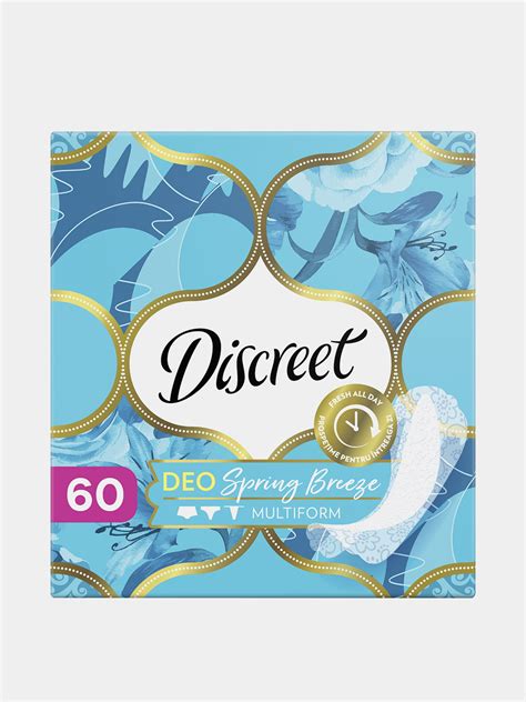 Прокладки Discreet Deo Multiform "Весенний бриз", ежедневные, 60 штук ...