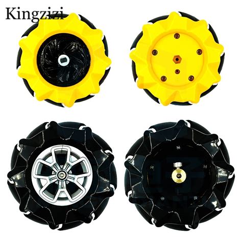 A Pair Of Mecanum Wheels Omnidirectional Wheels 48mm 60mm 80mm 97mm TT