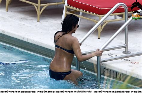 Priyanka Chopra Hd Photos In Two Piece Bikini Exposing Her