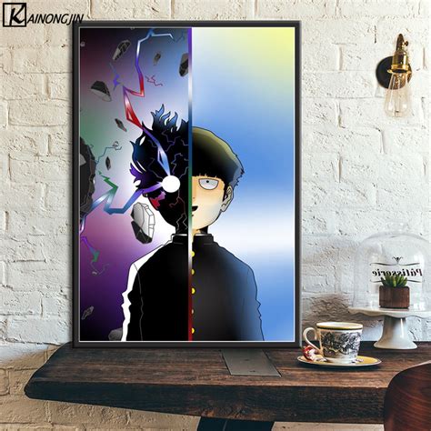 Mob Psycho 100 Poster Canvas Wall Art For Home Living Room Weposters