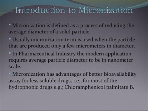 Micronization 2003