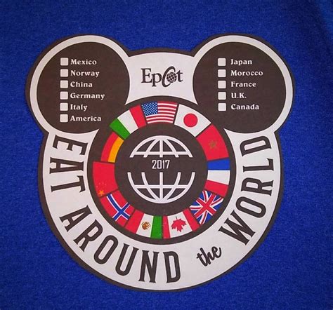 Eat Around the World EPCOT World Showcase Disney Inspired - Etsy