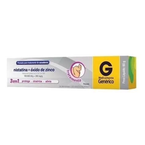 Nistatina E Oxido De Zinco Clareia A Pele - Nistatina+Oxido De Zinco Pomada 60G Cimed - Drogaleste