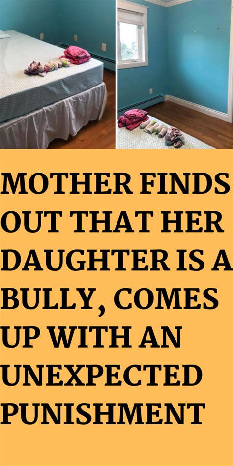 Mother Finds Out That Her Daughter Is A Bully Comes Up With An