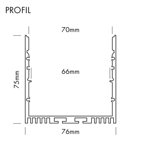 Proled Aluminiumprofil Xl Line Standard