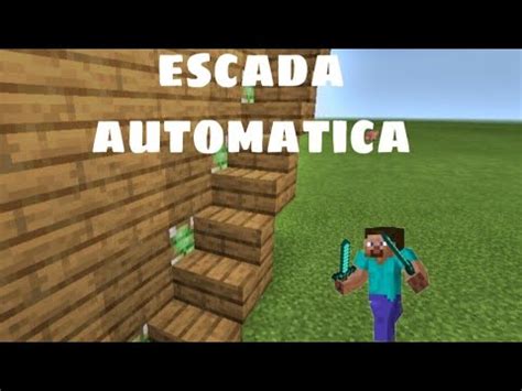 Minecraft Construcoes 3 Como Fazer Uma Escada Automatica YouTube