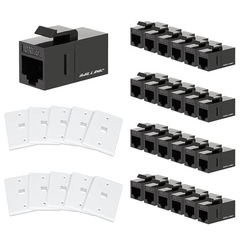 Amazon Iwillink 25 Pack RJ45 Cat6 Keystone Coupler And 1 Port