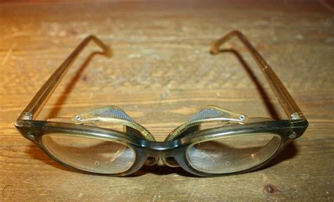 Vintage American Optical Ao Flexi Fit 6m Z87 Safety Eyeglasses W Side Screen 3840227986