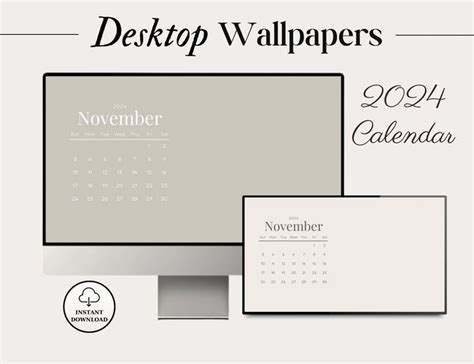 2024 Monthly Desktop Calendar Wallpaper Calendar Background Minimal ...