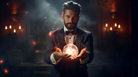 Premium AI Image | A photo of a magician revealing a magic trick