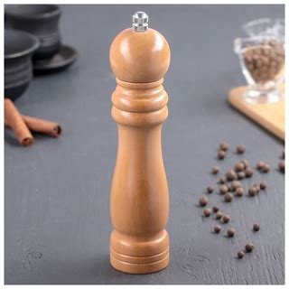 Moedor De Pimenta Do Reino Em Gr O Ou Sal Grosso Madeira Cm Shopee