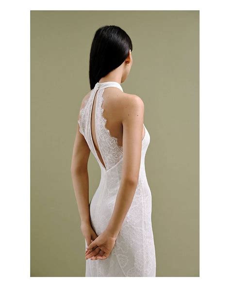 Whistles Maria Halter Wedding Dress In Ivory Endource