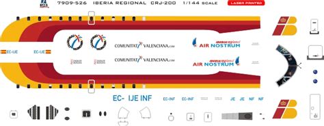 Adecs Decals Catalogue Iberia Regional Crj