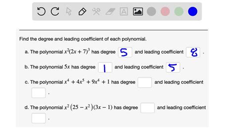 SOLVED Consider The Polynomial Below 7x2 2x 1 A Determine The