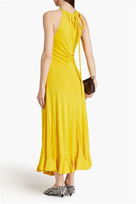 Proenza Schouler Cutout Ruched Jersey Maxi Dress The Outnet