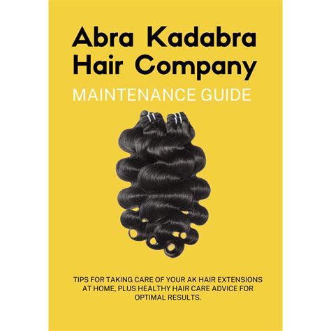 Ak Hair Company Maintenance Guide Ak Hair And Healing